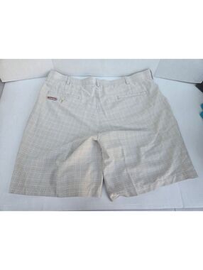 Grand Slam Golf Men's Size 40 Plaid Performance Golf Shorts - Very Good